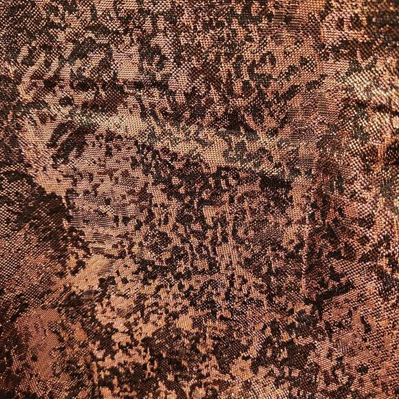 White House Black Market Metallic rose gold jacquard dress size 14 - Picture 7 of 10